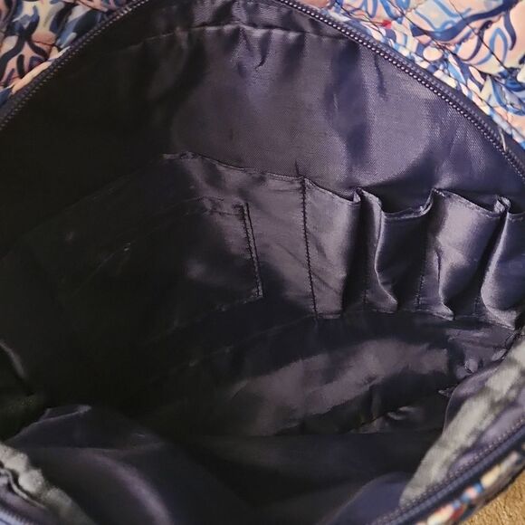 Simply Southern Blue & Purple Leaf Print Backpack - Picture 4 of 11